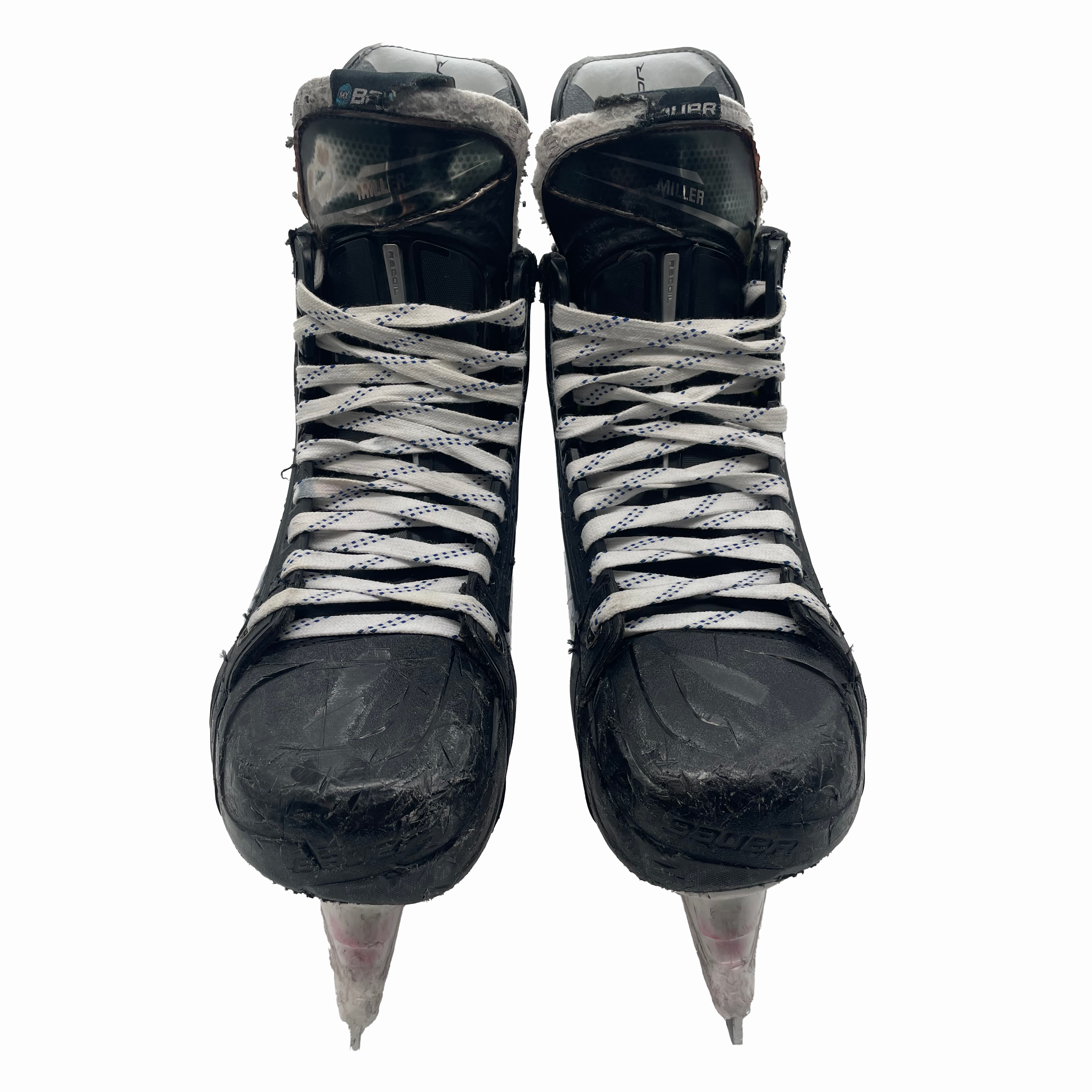 Bauer Vapor Hyperlite 2 - Patins de hockey Pro Stock d'occasion - Taille 9,5D (bleu)